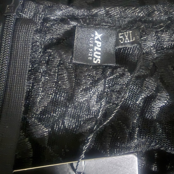 Black Lace Jumpsuit with pocket women’s 5XL - Picture 2 of 7